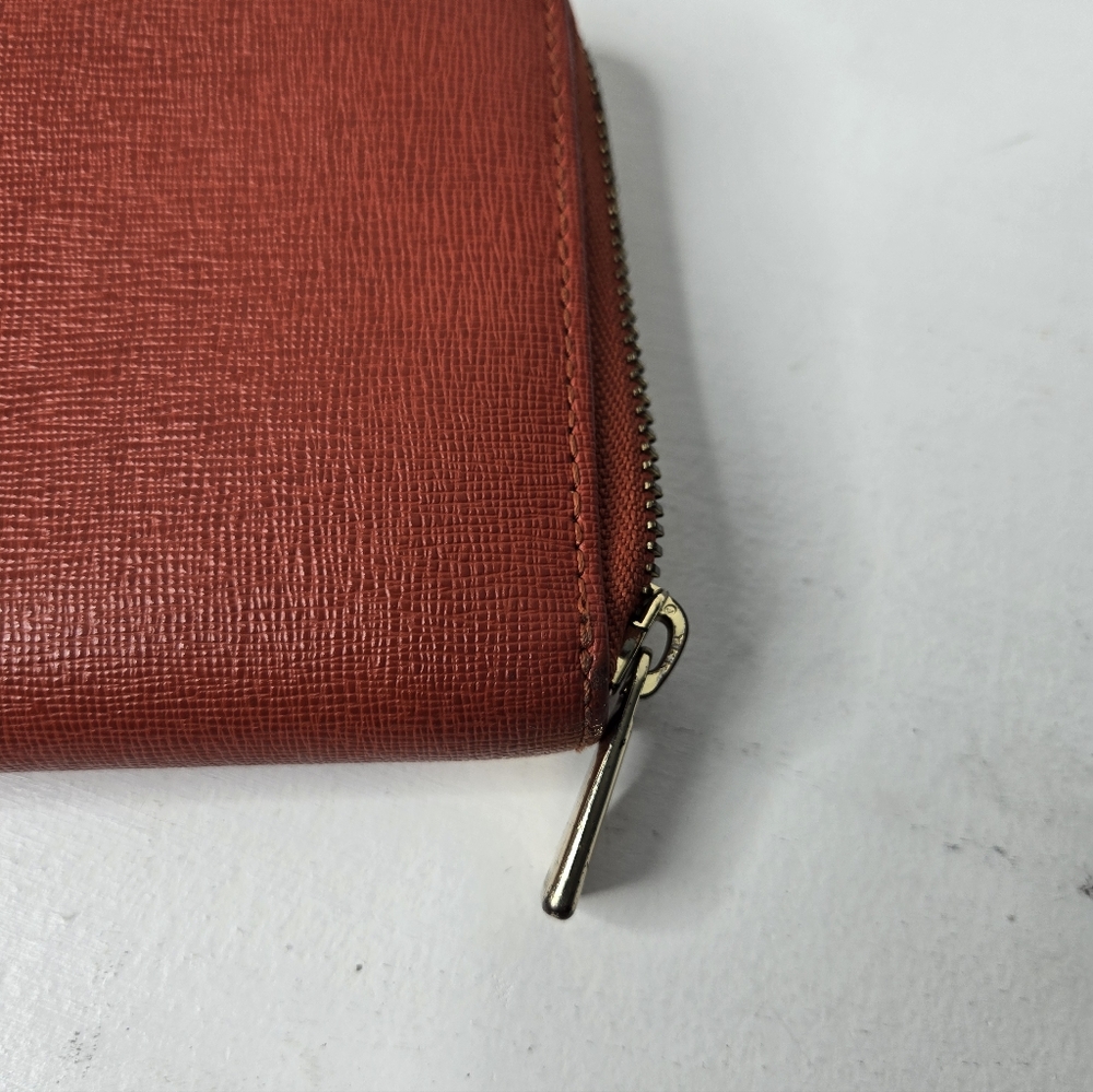 Furla Red Textured Wallet - Picture 8 of 9